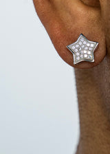 925 Sterling Silver - Star Stud Earrings