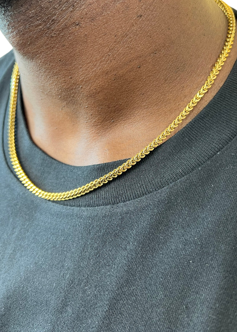 3mm Gold Franco Chain