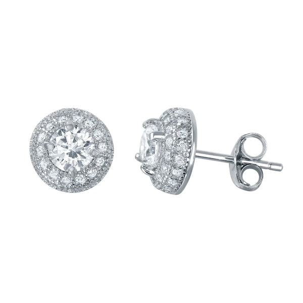 925 Sterling Silver - Dome Stud Earrings