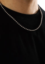 925 Sterling Silver - 4mm Pelline Chain