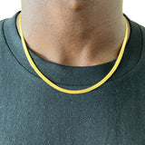 4mm Gold Herringbone Chain