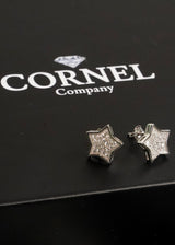 925 Sterling Silver - Star Stud Earrings