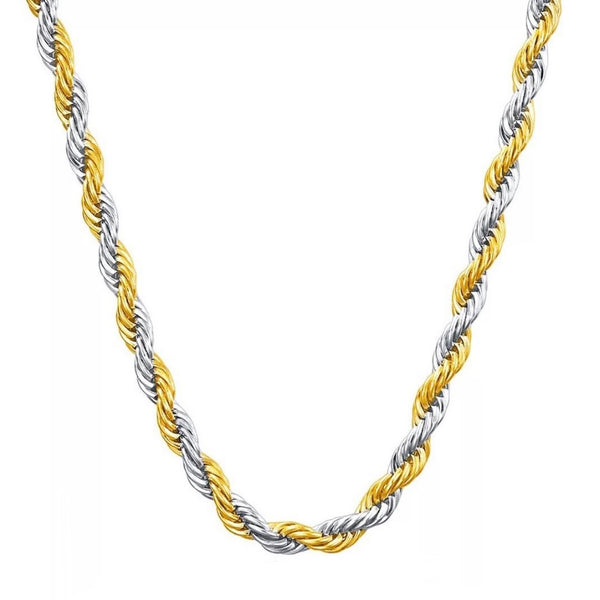 3mm Two-Tone Rope Chain