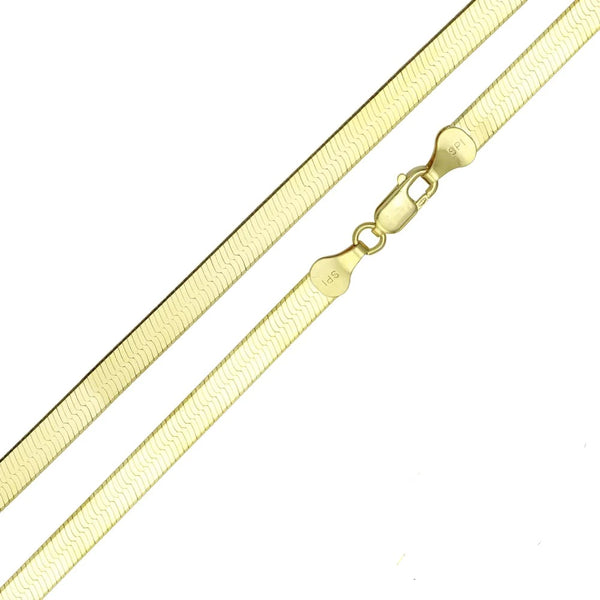 4mm Gold Herringbone Chain