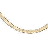 4mm Gold Herringbone Chain