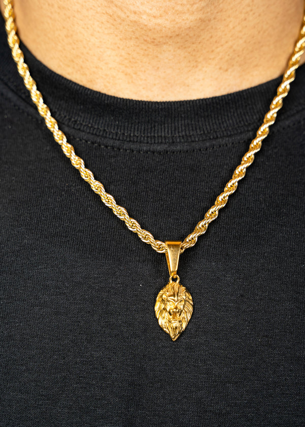 Gold Lion Pendant