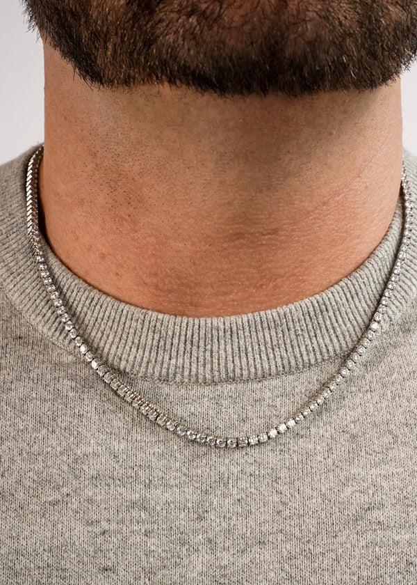 3mm Silver Tennis Chain