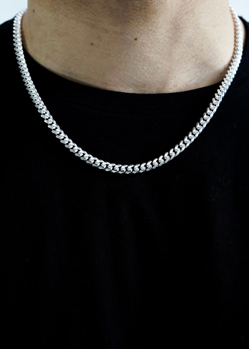 925 Sterling Silver - 6mm Cuban Link Chain