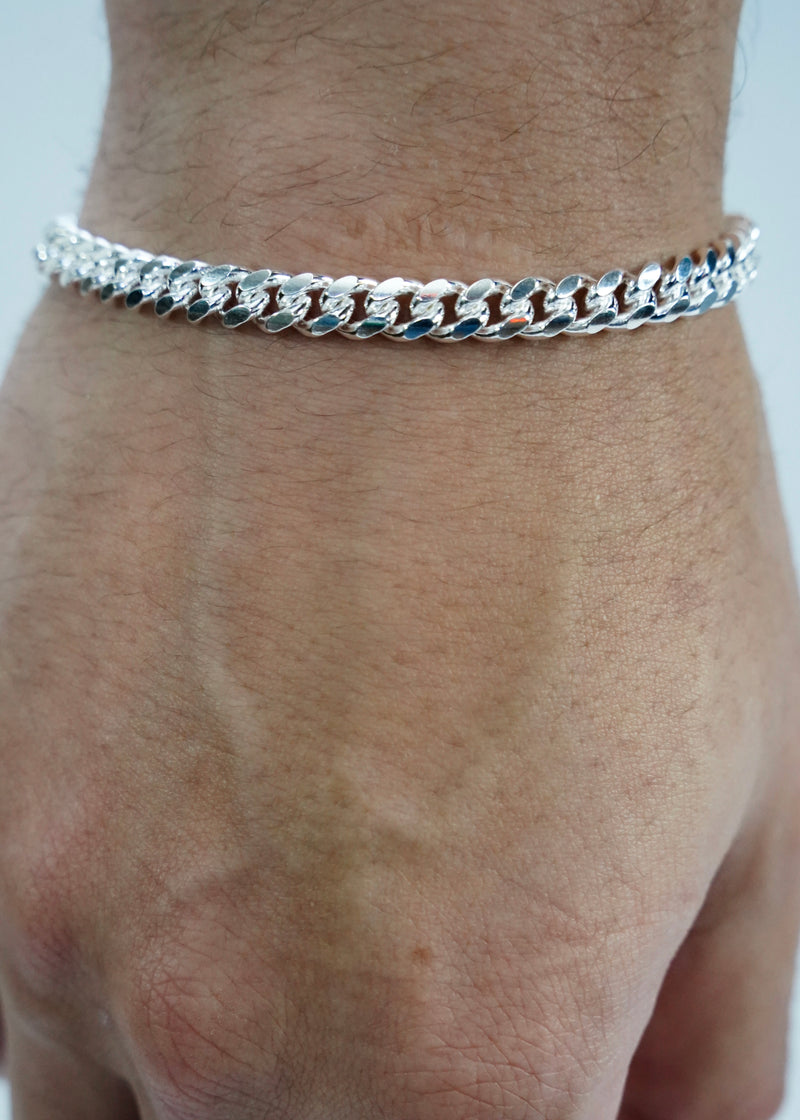 925 Sterling Silver - 6mm Cuban Link Bracelet