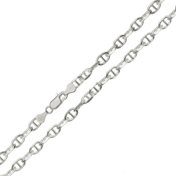 Women 925 Sterling Silver - 6mm Mariner Chain