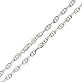 925 Sterling Silver - 6mm Mariner Chain