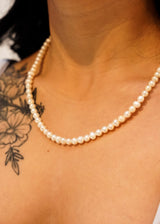 Women 6mm Natural Freshwater Pearl Necklace