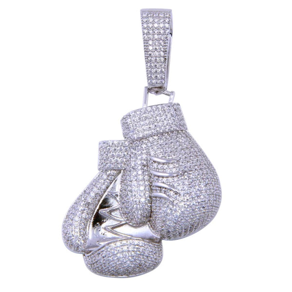 925 Sterling Silver - Boxing Gloves Pendant