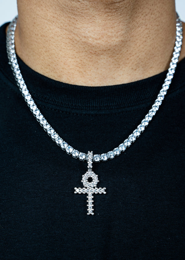 925 Sterling Silver - Ankh Cross Pendant