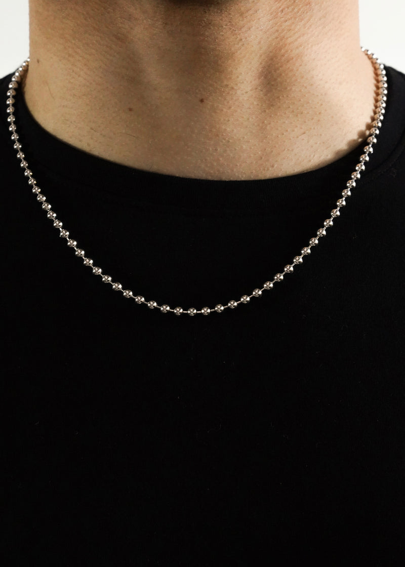 925 Sterling Silver - 4mm Pelline Chain