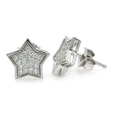 925 Sterling Silver - Star Stud Earrings