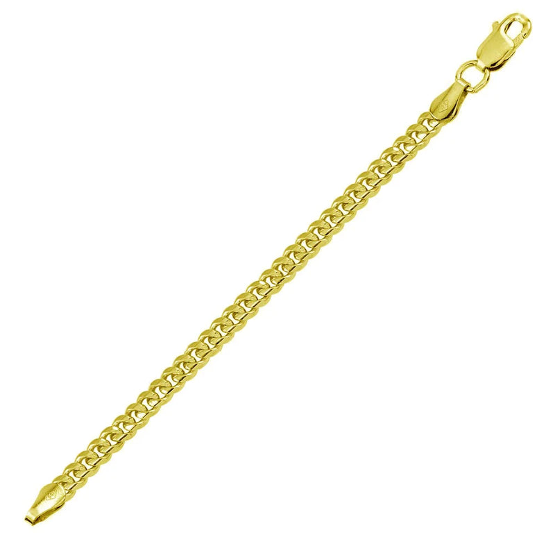 14k Solid Gold - Gold 6mm Cuban bracelet