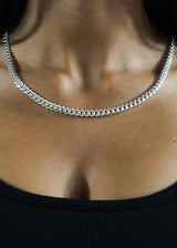 Women 925 Sterling Silver - 6mm Cuban Link Chain