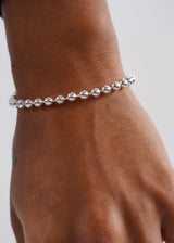 Women 925 Sterling Silver - 4mm Pelline Bracelet