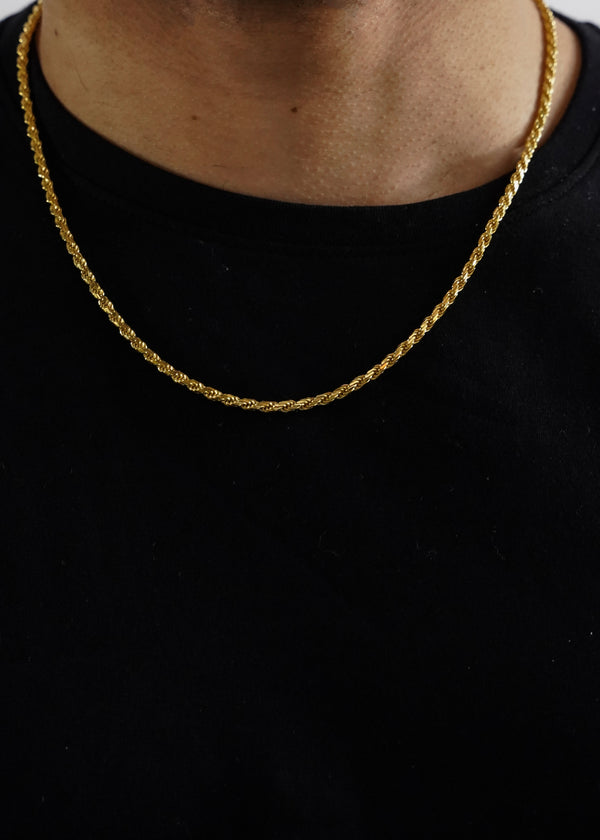 3mm Gold Rope Chain