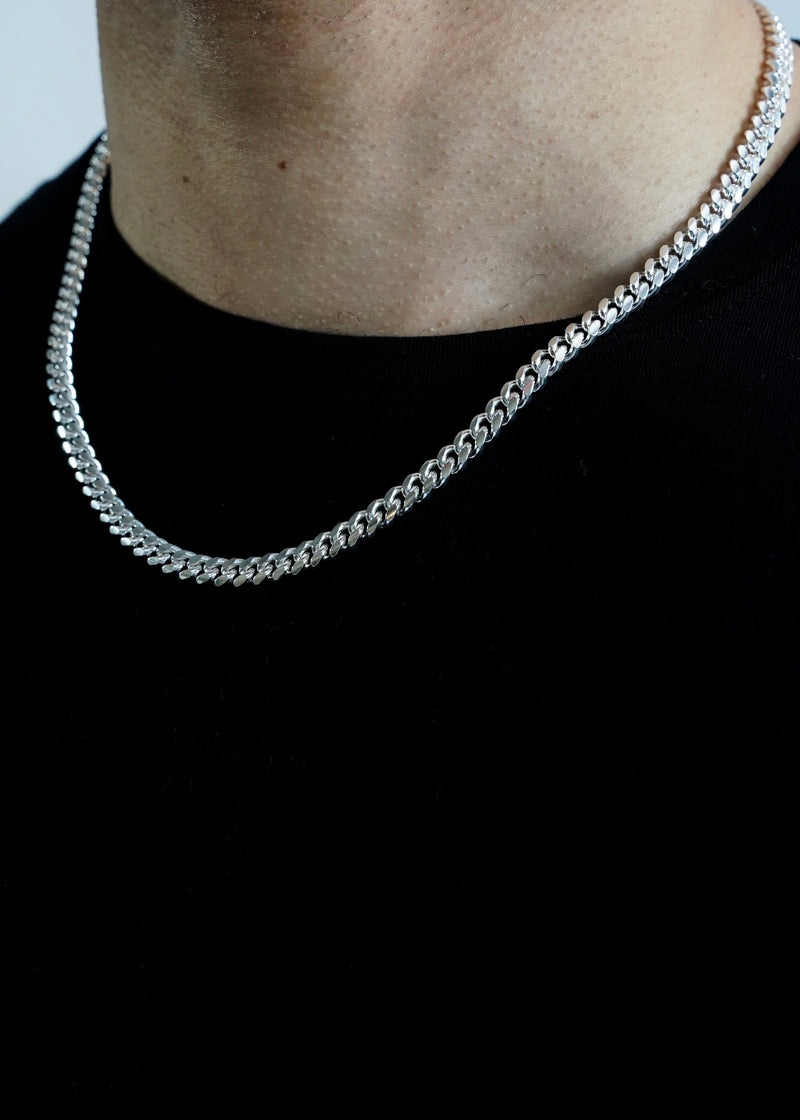 925 Sterling Silver - 6mm Cuban Link Chain